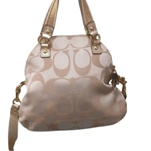 Coach Poppy Daisy Floral Satchel / Crossbody Bag - Rare - Picture 8 of 13